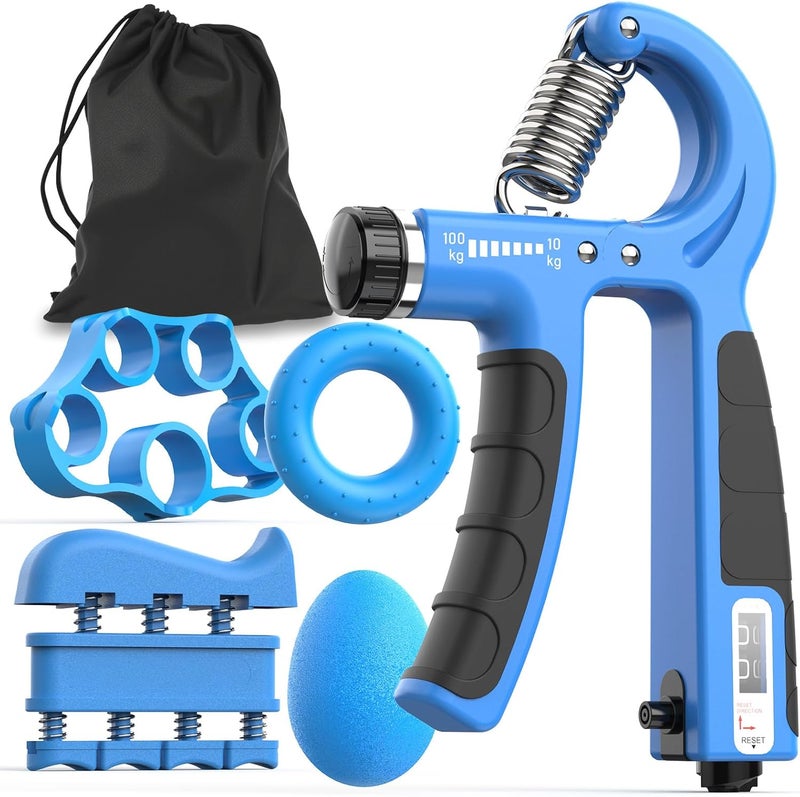 JKSHMYT Grip Strength Trainer Kits (5 Pack), Adjustable Resistance Forearm Strengthener, Hand Gripper Strengthener for Muscle Building - Image 1